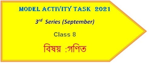 Class 8 Math Model Activity Task September