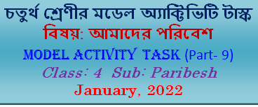 Class 4 Science Model Activity Task Part-9 January