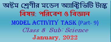 Class 8 Science Model Activity Task Part-9 January, 2022