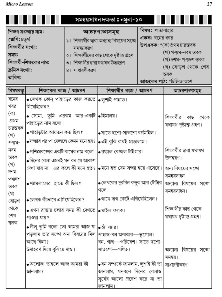 Micro Lesson-Plan in Bengali-pdf